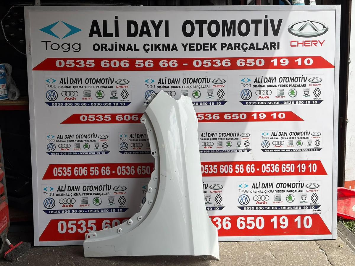 Togg T10x Sol Ön Çamurluk Pamukkale Beyaz 2082311042