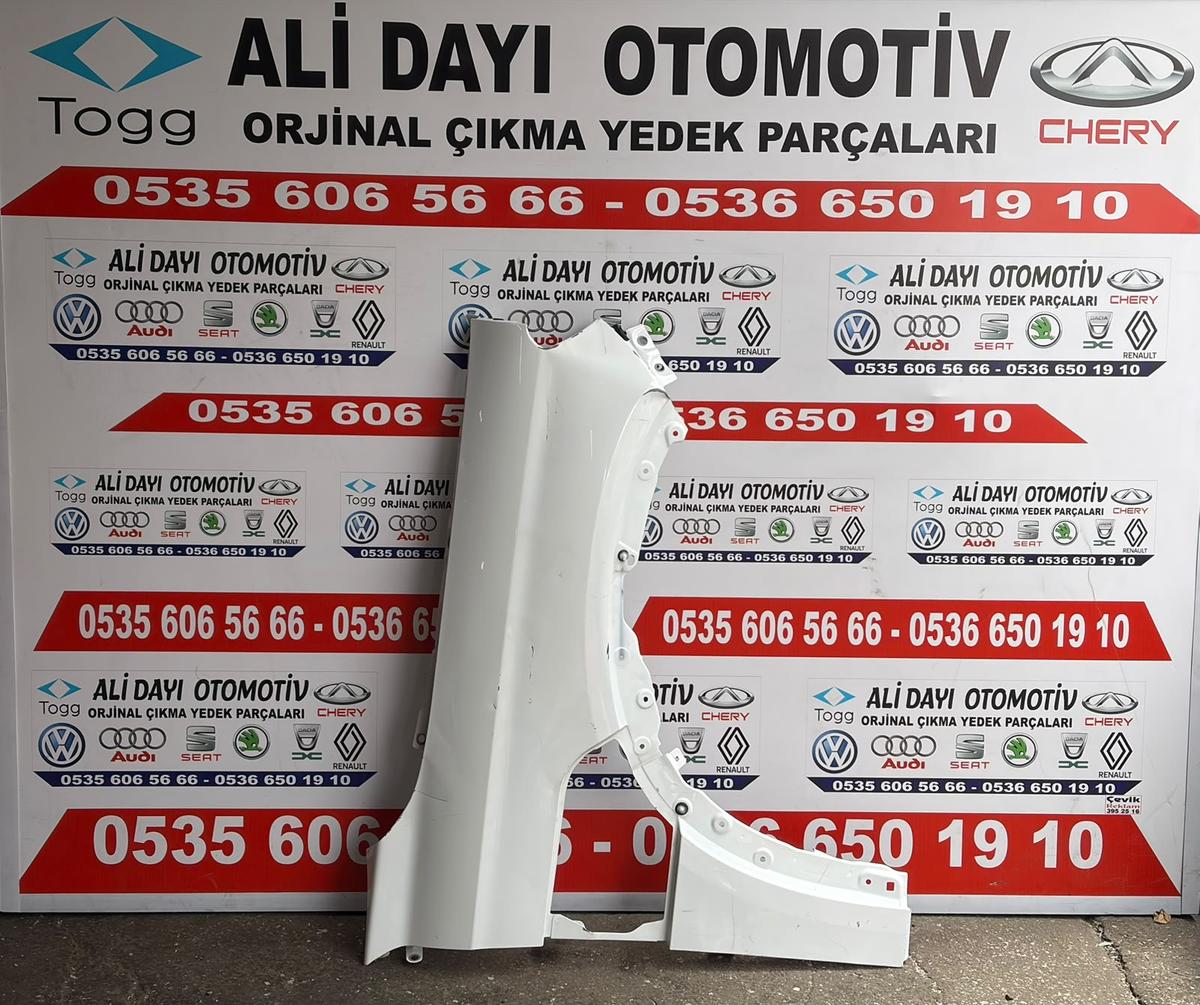 Togg T10x Sağ Ön Çamurluk Pamukkale Beyaz C180304900002a
